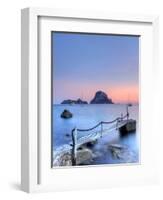 Spain, Balearic Islands, Ibiza, Cala D'Hort Beach and Es Vedra Island-Michele Falzone-Framed Photographic Print