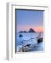 Spain, Balearic Islands, Ibiza, Cala D'Hort Beach and Es Vedra Island-Michele Falzone-Framed Photographic Print