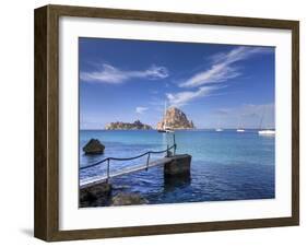 Spain, Balearic Islands, Ibiza, Cala D'Hort Beach-Michele Falzone-Framed Photographic Print