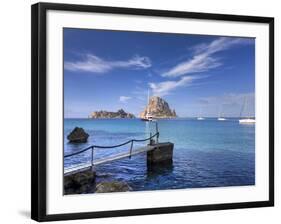 Spain, Balearic Islands, Ibiza, Cala D'Hort Beach-Michele Falzone-Framed Photographic Print