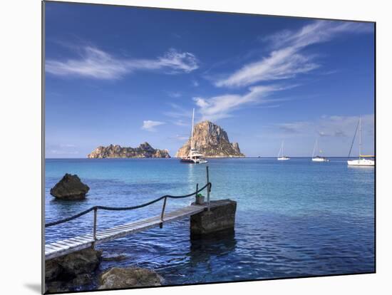 Spain, Balearic Islands, Ibiza, Cala D'Hort Beach-Michele Falzone-Mounted Photographic Print
