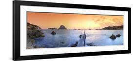 Spain, Balearic Islands, Ibiza, Cala D'Hort Beach-Michele Falzone-Framed Photographic Print