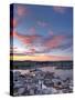 Spain, Balearic Islands, Ibiza, View of Ibiza Old Town (UNESCO Site), and Dalt Vila-Michele Falzone-Stretched Canvas