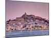 Spain, Balearic Islands, Ibiza, View of Ibiza Old Town (UNESCO Site), and Dalt Vila-Michele Falzone-Mounted Premium Photographic Print