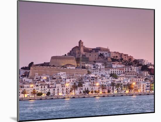 Spain, Balearic Islands, Ibiza, View of Ibiza Old Town (UNESCO Site), and Dalt Vila-Michele Falzone-Mounted Photographic Print