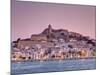 Spain, Balearic Islands, Ibiza, View of Ibiza Old Town (UNESCO Site), and Dalt Vila-Michele Falzone-Mounted Photographic Print