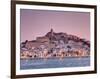 Spain, Balearic Islands, Ibiza, View of Ibiza Old Town (UNESCO Site), and Dalt Vila-Michele Falzone-Framed Photographic Print