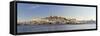 Spain, Balearic Islands, Ibiza, View of Ibiza Old Town (UNESCO Site), and Dalt Vila-Michele Falzone-Framed Stretched Canvas
