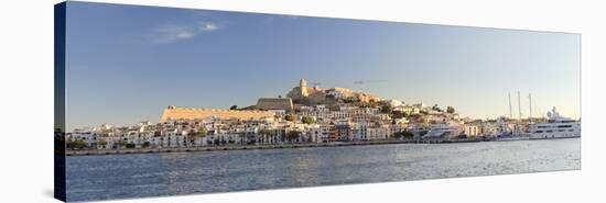 Spain, Balearic Islands, Ibiza, View of Ibiza Old Town (UNESCO Site), and Dalt Vila-Michele Falzone-Stretched Canvas