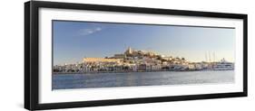 Spain, Balearic Islands, Ibiza, View of Ibiza Old Town (UNESCO Site), and Dalt Vila-Michele Falzone-Framed Photographic Print