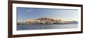 Spain, Balearic Islands, Ibiza, View of Ibiza Old Town (UNESCO Site), and Dalt Vila-Michele Falzone-Framed Photographic Print