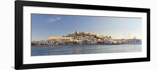 Spain, Balearic Islands, Ibiza, View of Ibiza Old Town (UNESCO Site), and Dalt Vila-Michele Falzone-Framed Photographic Print