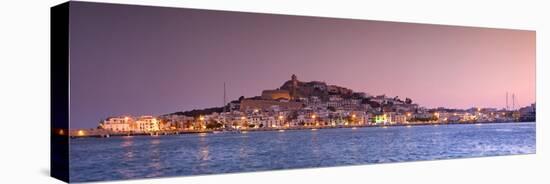 Spain, Balearic Islands, Ibiza, View of Ibiza Old Town (UNESCO Site), and Dalt Vila-Michele Falzone-Stretched Canvas