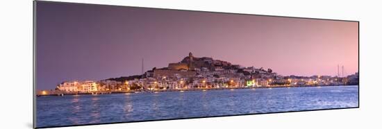 Spain, Balearic Islands, Ibiza, View of Ibiza Old Town (UNESCO Site), and Dalt Vila-Michele Falzone-Mounted Premium Photographic Print