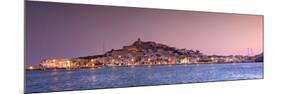 Spain, Balearic Islands, Ibiza, View of Ibiza Old Town (UNESCO Site), and Dalt Vila-Michele Falzone-Mounted Premium Photographic Print