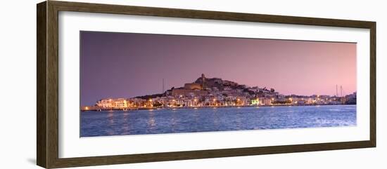 Spain, Balearic Islands, Ibiza, View of Ibiza Old Town (UNESCO Site), and Dalt Vila-Michele Falzone-Framed Photographic Print