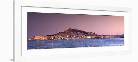 Spain, Balearic Islands, Ibiza, View of Ibiza Old Town (UNESCO Site), and Dalt Vila-Michele Falzone-Framed Photographic Print