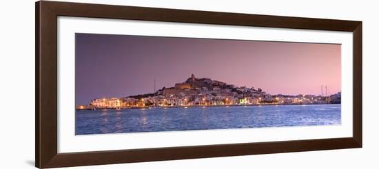 Spain, Balearic Islands, Ibiza, View of Ibiza Old Town (UNESCO Site), and Dalt Vila-Michele Falzone-Framed Photographic Print