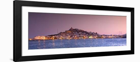 Spain, Balearic Islands, Ibiza, View of Ibiza Old Town (UNESCO Site), and Dalt Vila-Michele Falzone-Framed Photographic Print