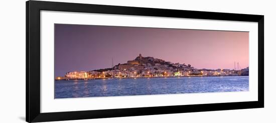 Spain, Balearic Islands, Ibiza, View of Ibiza Old Town (UNESCO Site), and Dalt Vila-Michele Falzone-Framed Photographic Print