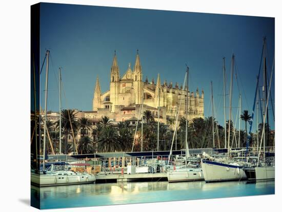 Spain, Balearic Islands, Mallorca, Palma De Mallorca, Cathedral-Michele Falzone-Stretched Canvas