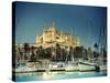 Spain, Balearic Islands, Mallorca, Palma De Mallorca, Cathedral-Michele Falzone-Stretched Canvas