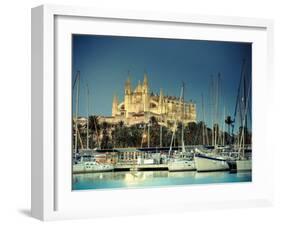 Spain, Balearic Islands, Mallorca, Palma De Mallorca, Cathedral-Michele Falzone-Framed Photographic Print