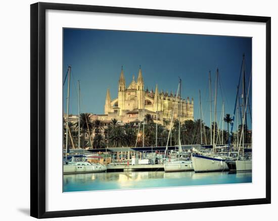 Spain, Balearic Islands, Mallorca, Palma De Mallorca, Cathedral-Michele Falzone-Framed Photographic Print