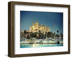 Spain, Balearic Islands, Mallorca, Palma De Mallorca, Cathedral-Michele Falzone-Framed Photographic Print