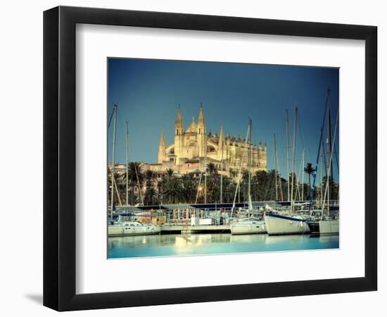 Spain, Balearic Islands, Mallorca, Palma De Mallorca, Cathedral-Michele Falzone-Framed Photographic Print