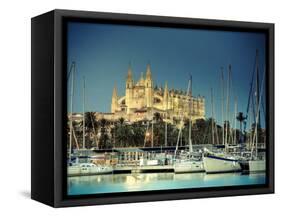 Spain, Balearic Islands, Mallorca, Palma De Mallorca, Cathedral-Michele Falzone-Framed Stretched Canvas