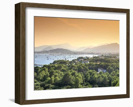 Spain, Balearic Islands, Mallorca, Puerto Pollenca Bay-Michele Falzone-Framed Photographic Print