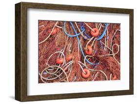 Spain, Balearic Islands, Mallorca, Santanyi, Cala Figuera. Small, colorful fishing harbor-Emily Wilson-Framed Photographic Print