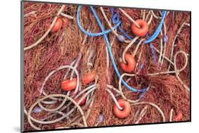 Spain, Balearic Islands, Mallorca, Santanyi, Cala Figuera. Small, colorful fishing harbor-Emily Wilson-Mounted Photographic Print