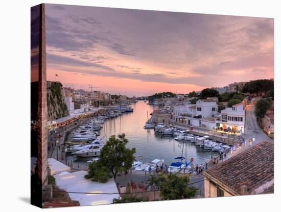 Spain, Balearic Islands, Menorca, Ciutadella, Historic Old Harbour and Old City Centre-Michele Falzone-Stretched Canvas