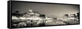 Spain, Balearic Islands, Menorca, Ciutadella, Historic Old Harbour and Old City Centre-Michele Falzone-Framed Stretched Canvas