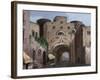 Spain, Barcelona, Bishop's Street with Ardiaca's House-null-Framed Giclee Print