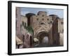 Spain, Barcelona, Bishop's Street with Ardiaca's House-null-Framed Giclee Print