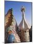 Spain, Barcelona, Casa Batllo, Roof Architecture-Steve Vidler-Mounted Photographic Print