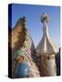 Spain, Barcelona, Casa Batllo, Roof Architecture-Steve Vidler-Stretched Canvas