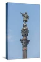 Spain, Barcelona, Christopher Columbus Monument-Jim Engelbrecht-Stretched Canvas