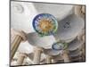 Spain, Barcelona, Guell Park, Ceiling Detail in the Hall of Columns-Steve Vidler-Mounted Photographic Print