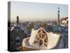 Spain, Barcelona, Guell Park, the Terrace-Steve Vidler-Stretched Canvas