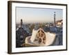 Spain, Barcelona, Guell Park, the Terrace-Steve Vidler-Framed Photographic Print