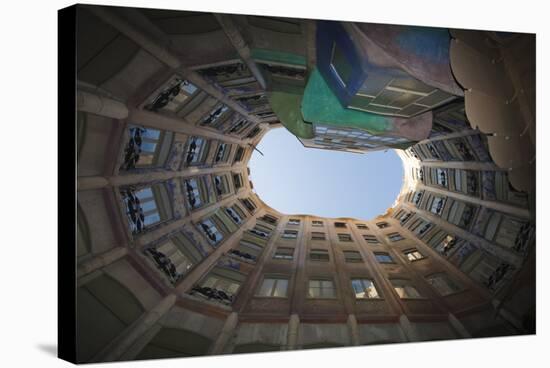 Spain, Barcelona, La Pedrera (Mila House)-null-Stretched Canvas