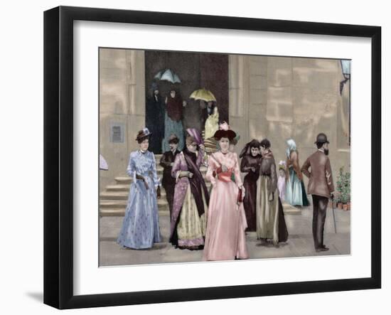 Spain, Barcelona, Mass Output-null-Framed Giclee Print