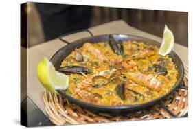 Spain, Barcelona, Paella-Jim Engelbrecht-Stretched Canvas