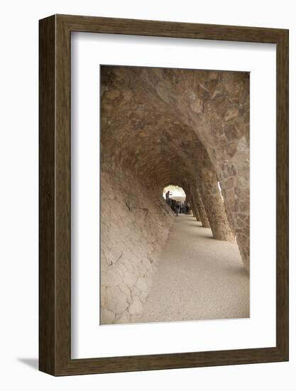 Spain, Barcelona, Park Guell by Antonio Gaudi-null-Framed Photographic Print