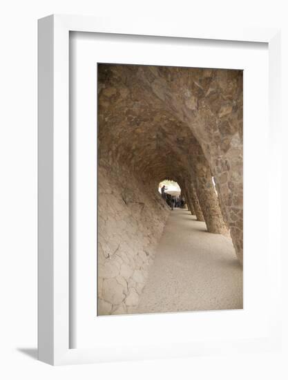 Spain, Barcelona, Park Guell by Antonio Gaudi-null-Framed Photographic Print