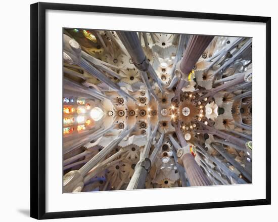 Spain, Barcelona, Sagrada Familia, Interior-Steve Vidler-Framed Photographic Print